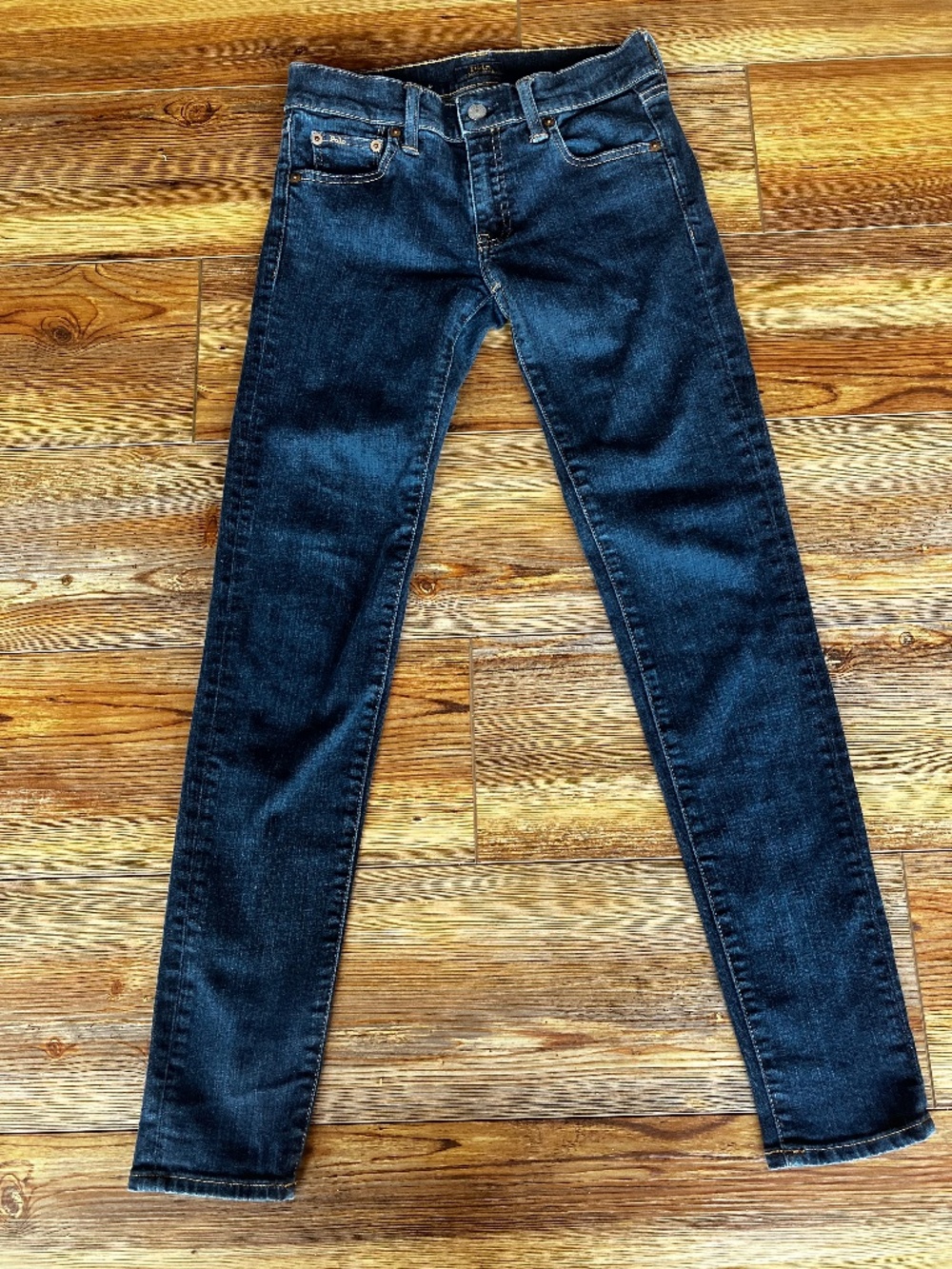Polo Jeans Co Ralph Lauren Women’s Straight Jeans Size 25x28 Dark Blue Wash